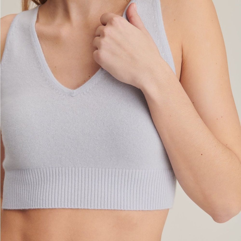 Naadam Signature Cashmere Longline Bra Top size xxsmall - Picture 4 of 11